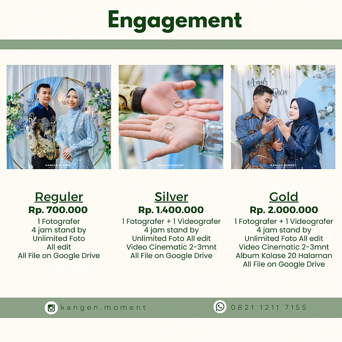 Paket Fotografer Videografer Lamaran Akad Nikah KangenDekor Tangerang